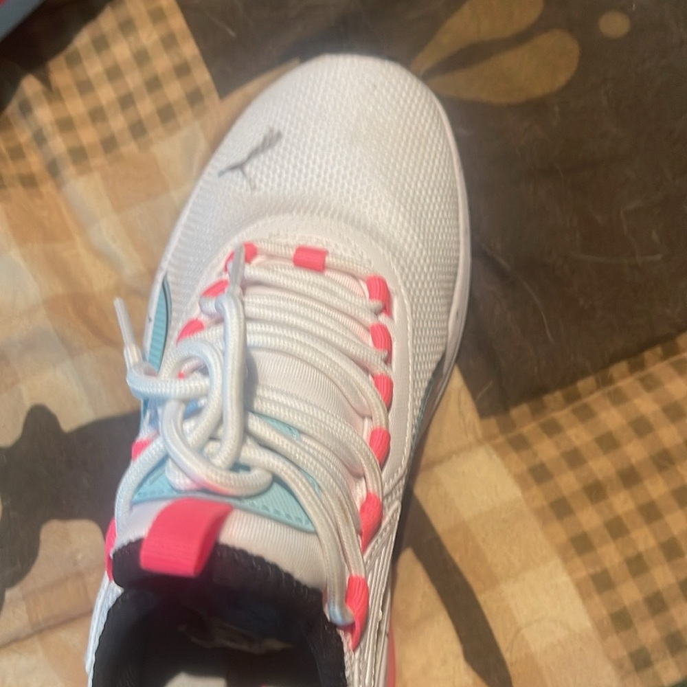 Puma White and Pink Sneakers with Chunky Sole